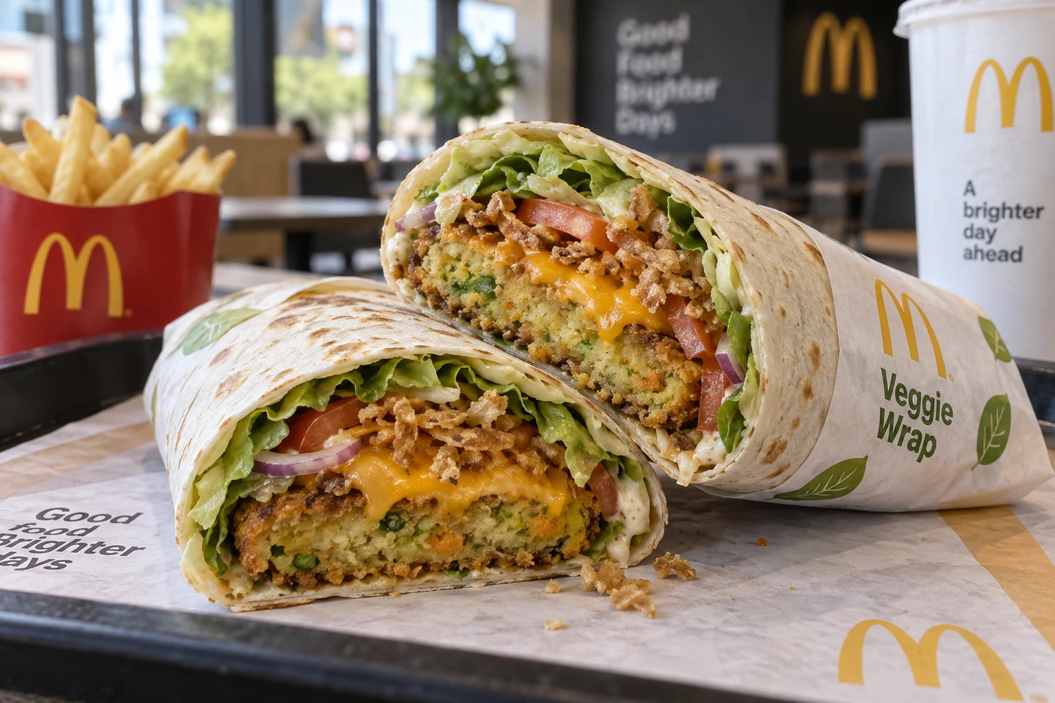 Wrap veggie McDo : composition, calories et prix à jour