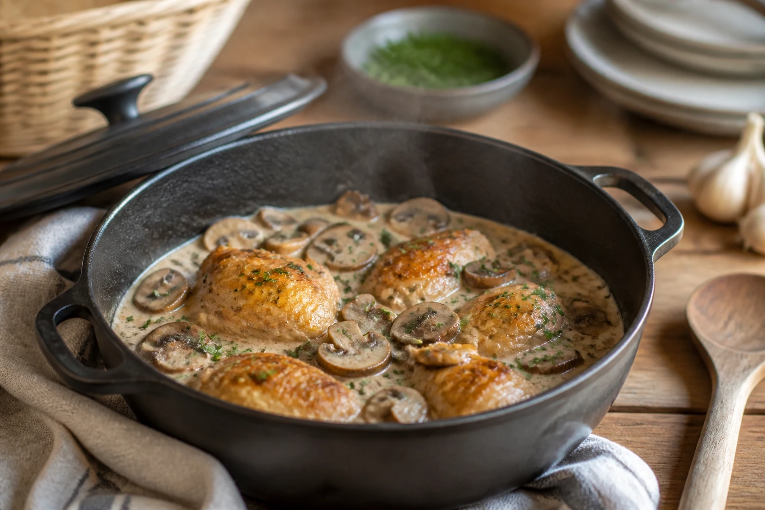 Le poulet à la crème de ma grand-mère, la vraie recette