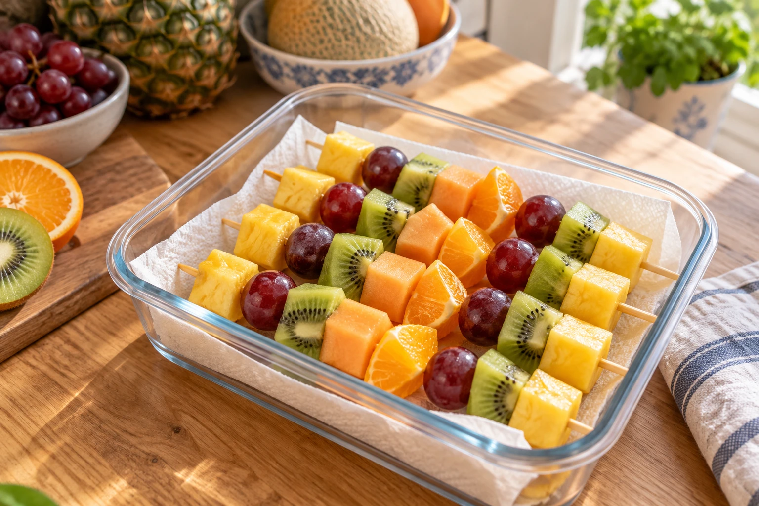 Préparer des brochettes de fruits à l&rsquo;avance : mon planning